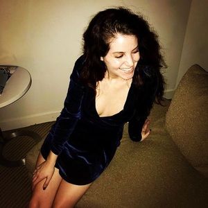 Navy blue velvet romper